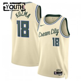 Dres Milwaukee Bucks Kyle Kuzma Nike 2025-26 City Edition Bijela Swingman - Dječji